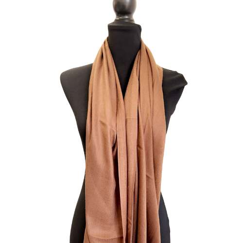 Brown Plain Soft Scarf