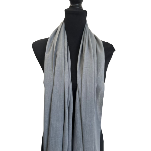 Grey Plain Soft Scarf