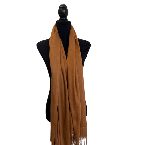 Camel Plain Soft Scarf