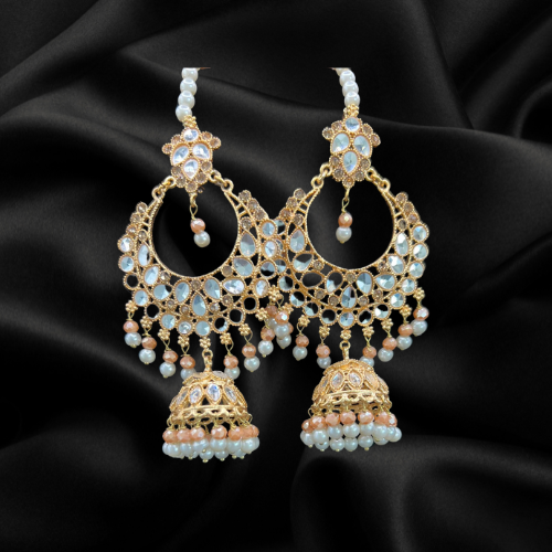 Lunar Reflection Jhumkas