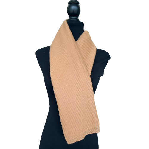 Beige Crushed Scarf